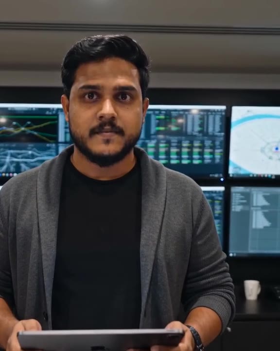 Kiran in an operations control room